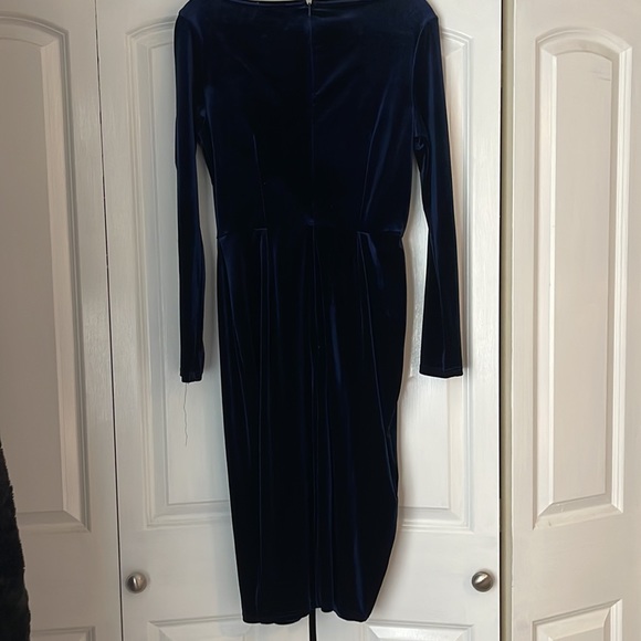 Unique Vintage Velvet Long Sleeve Dress - Picture 7 of 8